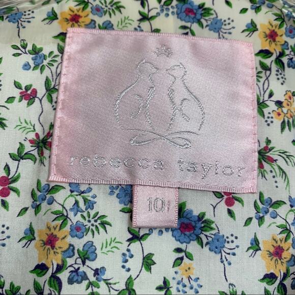 Rebecca Taylor Glen Plaid Brown/Yellow/White Five Button Blazer - Picture 2 of 4